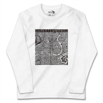 【大阪天満宮（大阪府）】地図柄ロングスリーブTシャツ