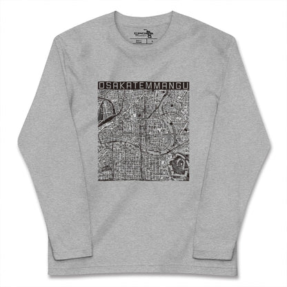 【大阪天満宮（大阪府）】地図柄ロングスリーブTシャツ