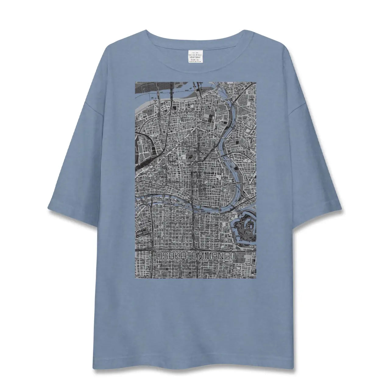 【大阪天満宮（大阪府）】地図柄ビッグシルエットTシャツ