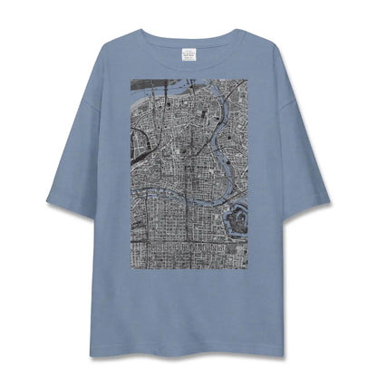 【大阪天満宮（大阪府）】地図柄ビッグシルエットTシャツ