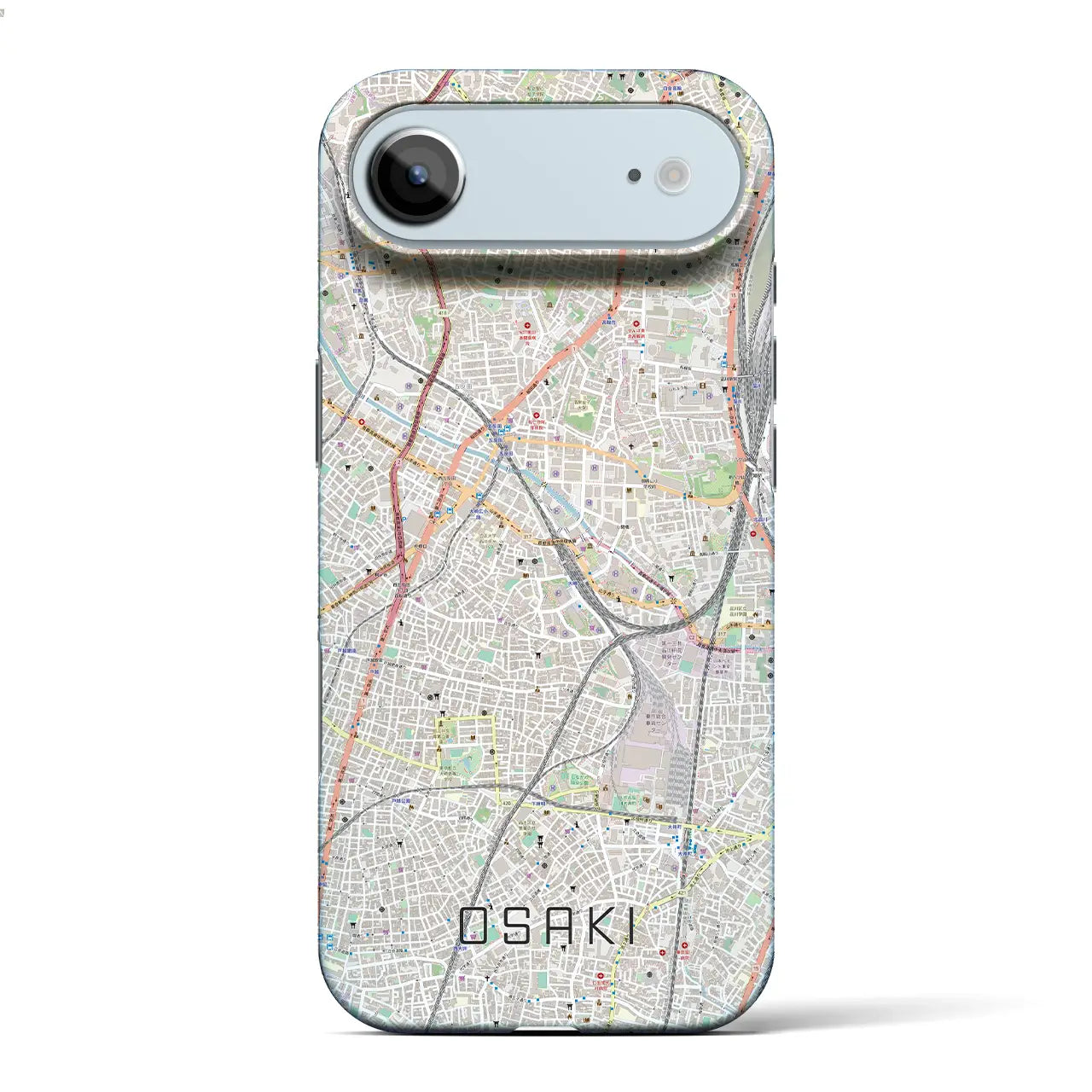 【大崎（東京都）】地図柄iPhoneケース（バックカバータイプ）