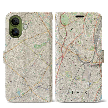 【大崎（東京都）】地図柄iPhoneケース（手帳タイプ）