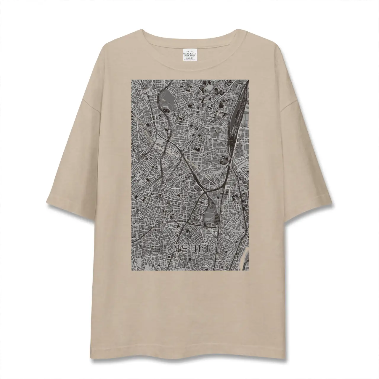 【大崎（東京都）】地図柄ビッグシルエットTシャツ