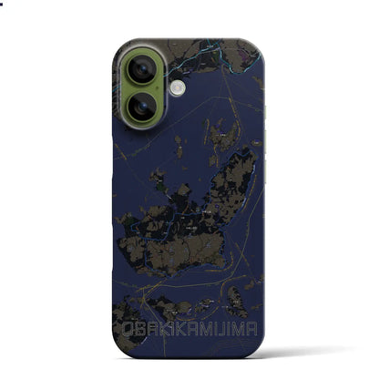 【大崎上島（広島県）】地図柄iPhoneケース（バックカバータイプ）