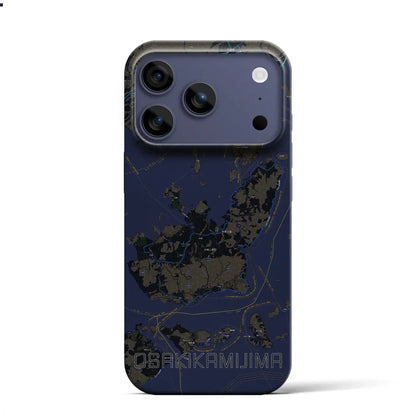 【大崎上島（広島県）】地図柄iPhoneケース（バックカバータイプ）