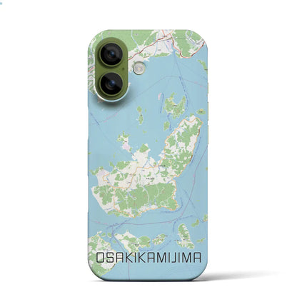 【大崎上島（広島県）】地図柄iPhoneケース（バックカバータイプ）