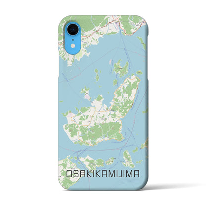 【大崎上島（広島県）】地図柄iPhoneケース（バックカバータイプ）