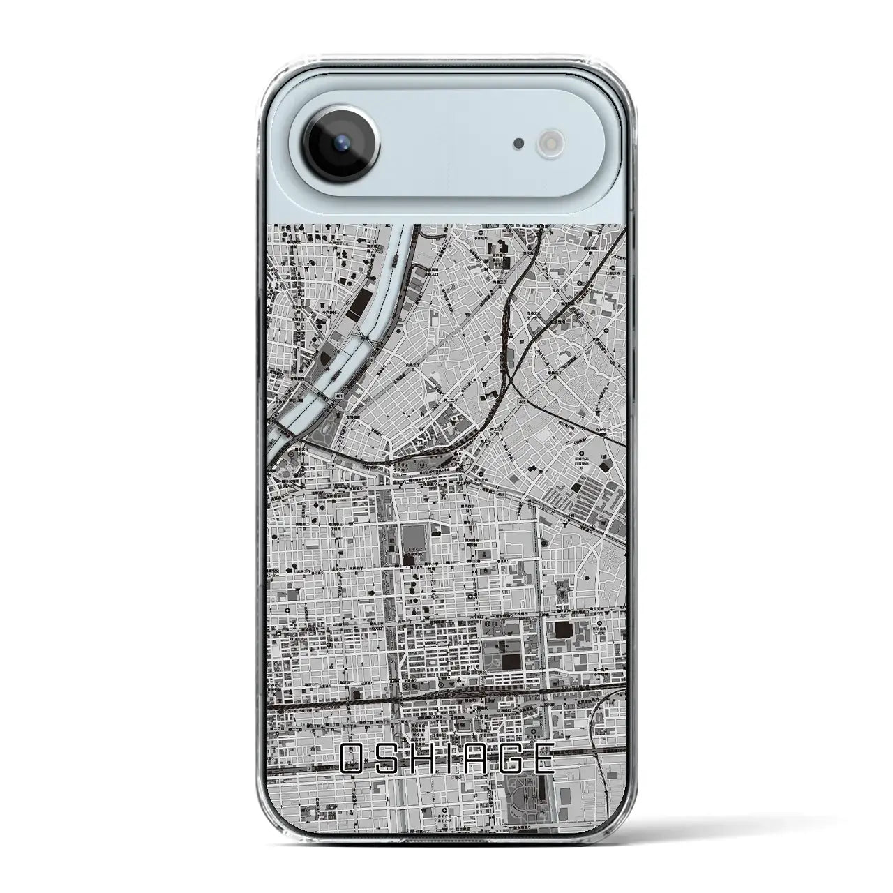 【押上（東京都）】地図柄iPhoneケース（クリアタイプ）