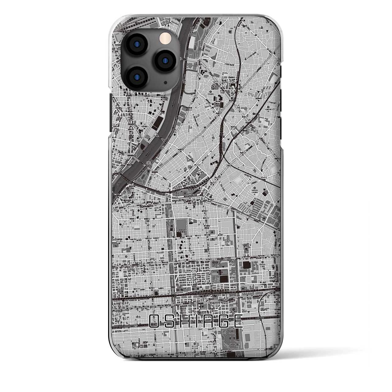【押上（東京都）】地図柄iPhoneケース（クリアタイプ）