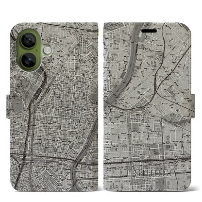 【押上（東京都）】地図柄iPhoneケース（手帳タイプ）