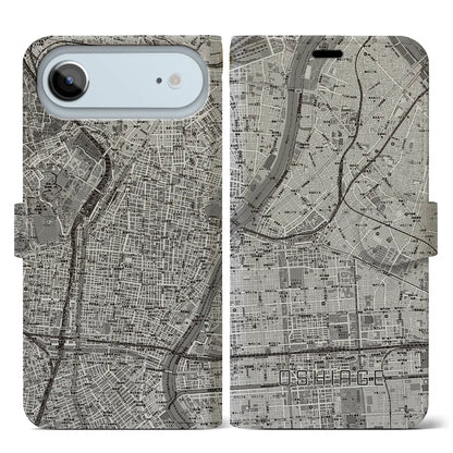 【押上（東京都）】地図柄iPhoneケース（手帳タイプ）