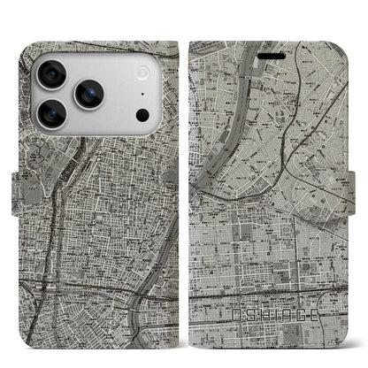 【押上（東京都）】地図柄iPhoneケース（手帳タイプ）