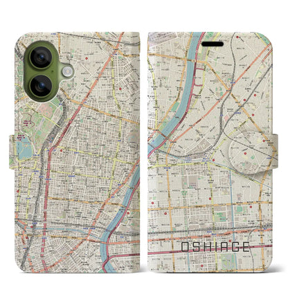 【押上（東京都）】地図柄iPhoneケース（手帳タイプ）