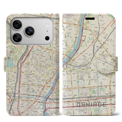 【押上（東京都）】地図柄iPhoneケース（手帳タイプ）