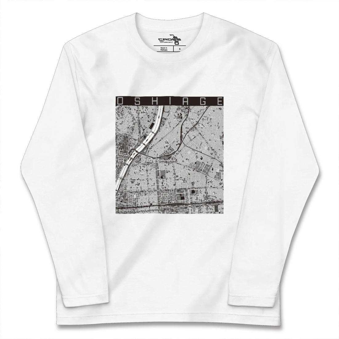 【押上(東京都)】地図柄ロングスリーブTシャツ