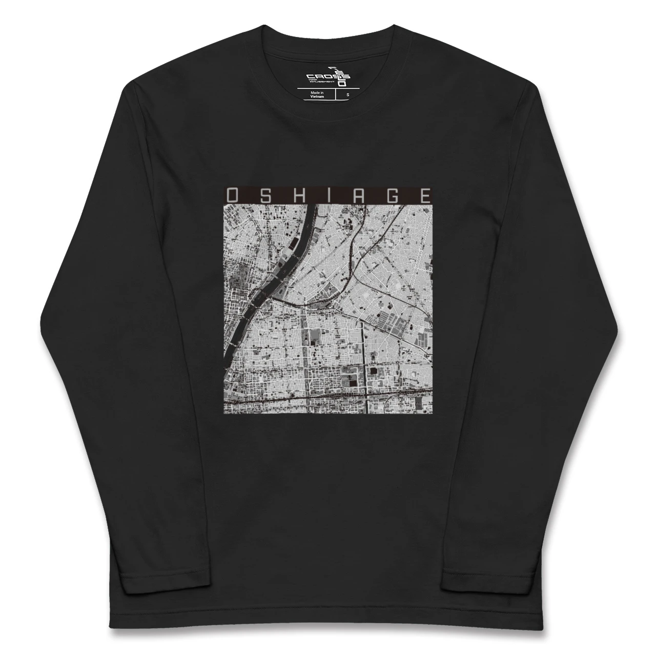 【押上（東京都）】地図柄ロングスリーブTシャツ