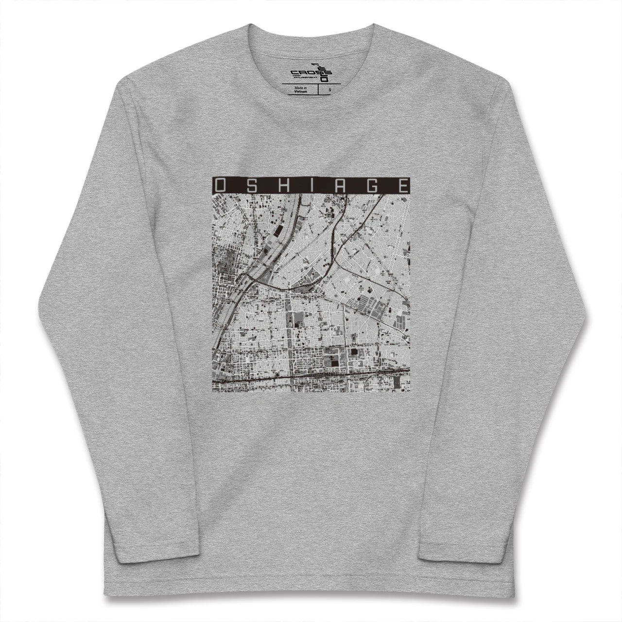 【押上（東京都）】地図柄ロングスリーブTシャツ