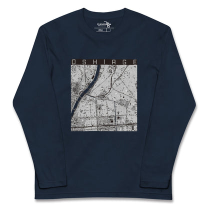 【押上（東京都）】地図柄ロングスリーブTシャツ