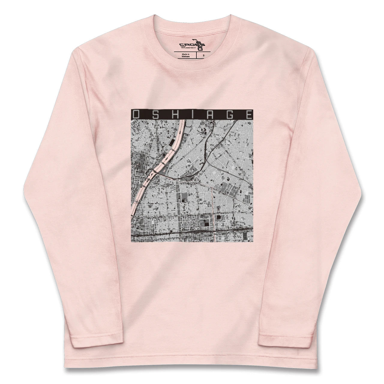 【押上（東京都）】地図柄ロングスリーブTシャツ