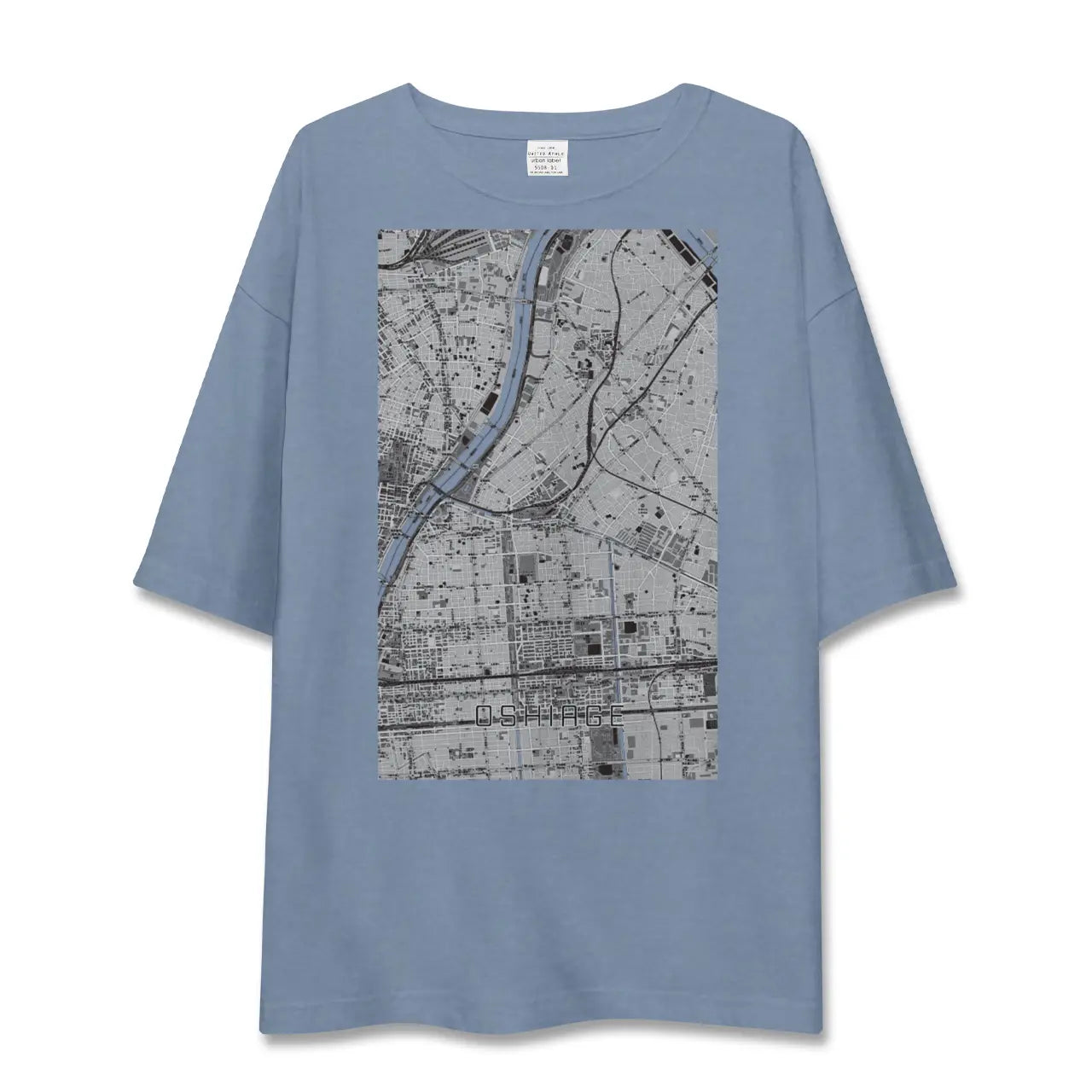 【押上（東京都）】地図柄ビッグシルエットTシャツ