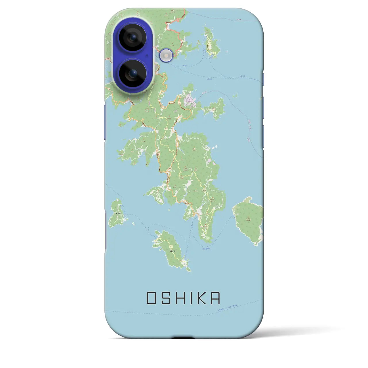 【牡鹿（宮城県）】地図柄iPhoneケース（バックカバータイプ）