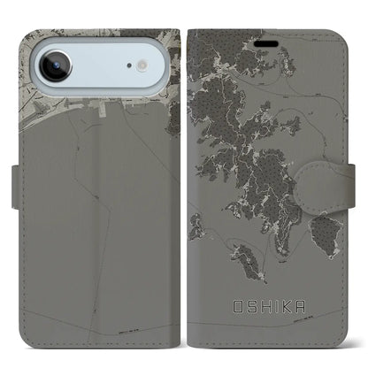 【牡鹿（宮城県）】地図柄iPhoneケース（手帳タイプ）