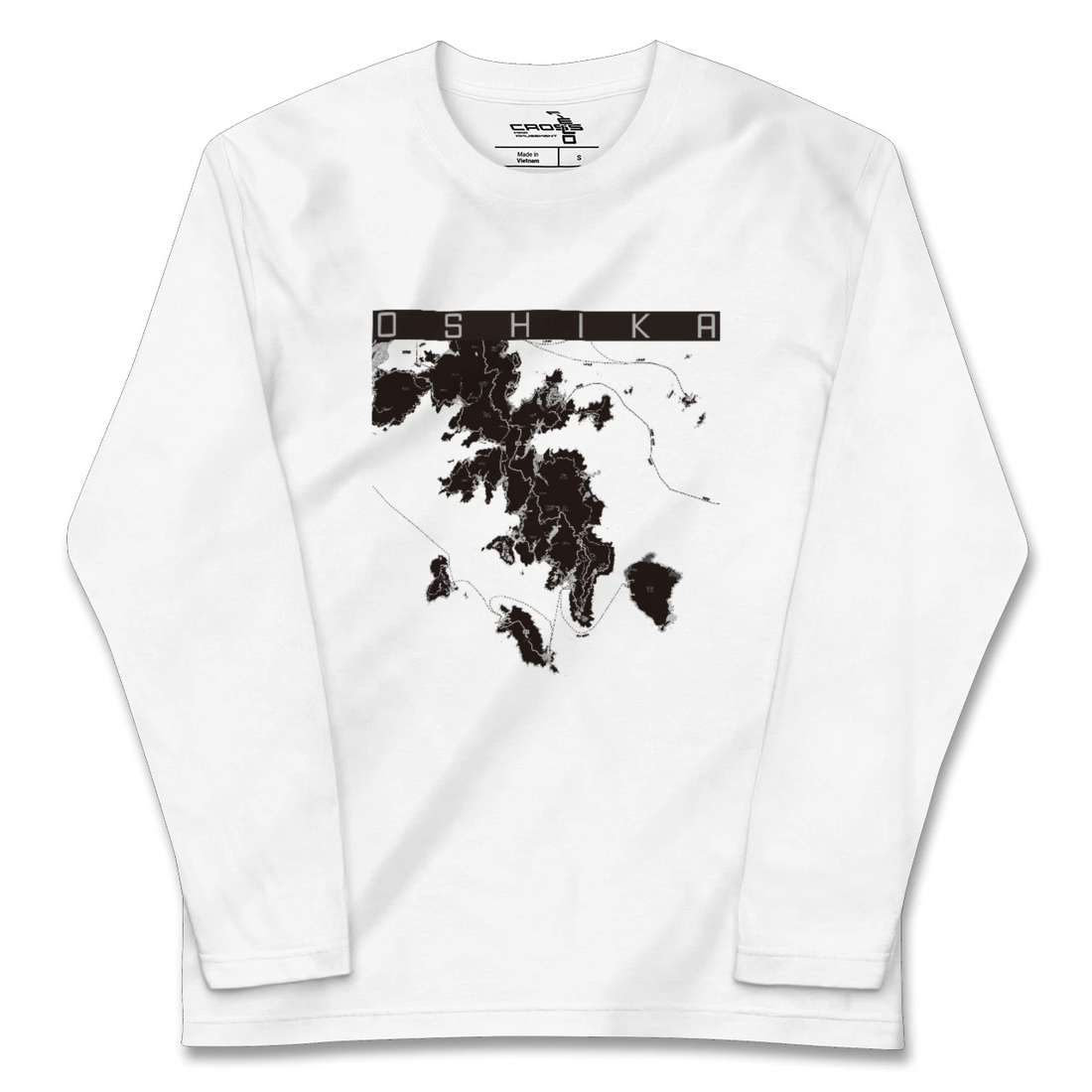 【牡鹿（宮城県）】地図柄ロングスリーブTシャツ