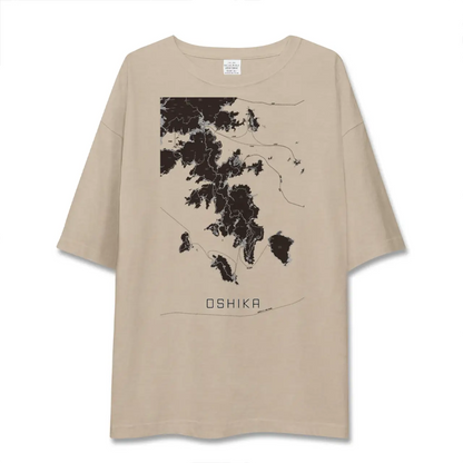 【牡鹿（宮城県）】地図柄ビッグシルエットTシャツ