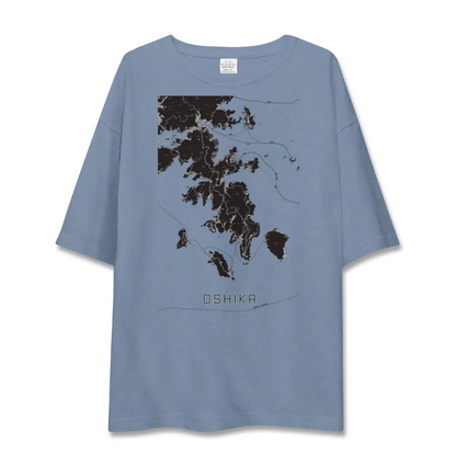 【牡鹿（宮城県）】地図柄ビッグシルエットTシャツ