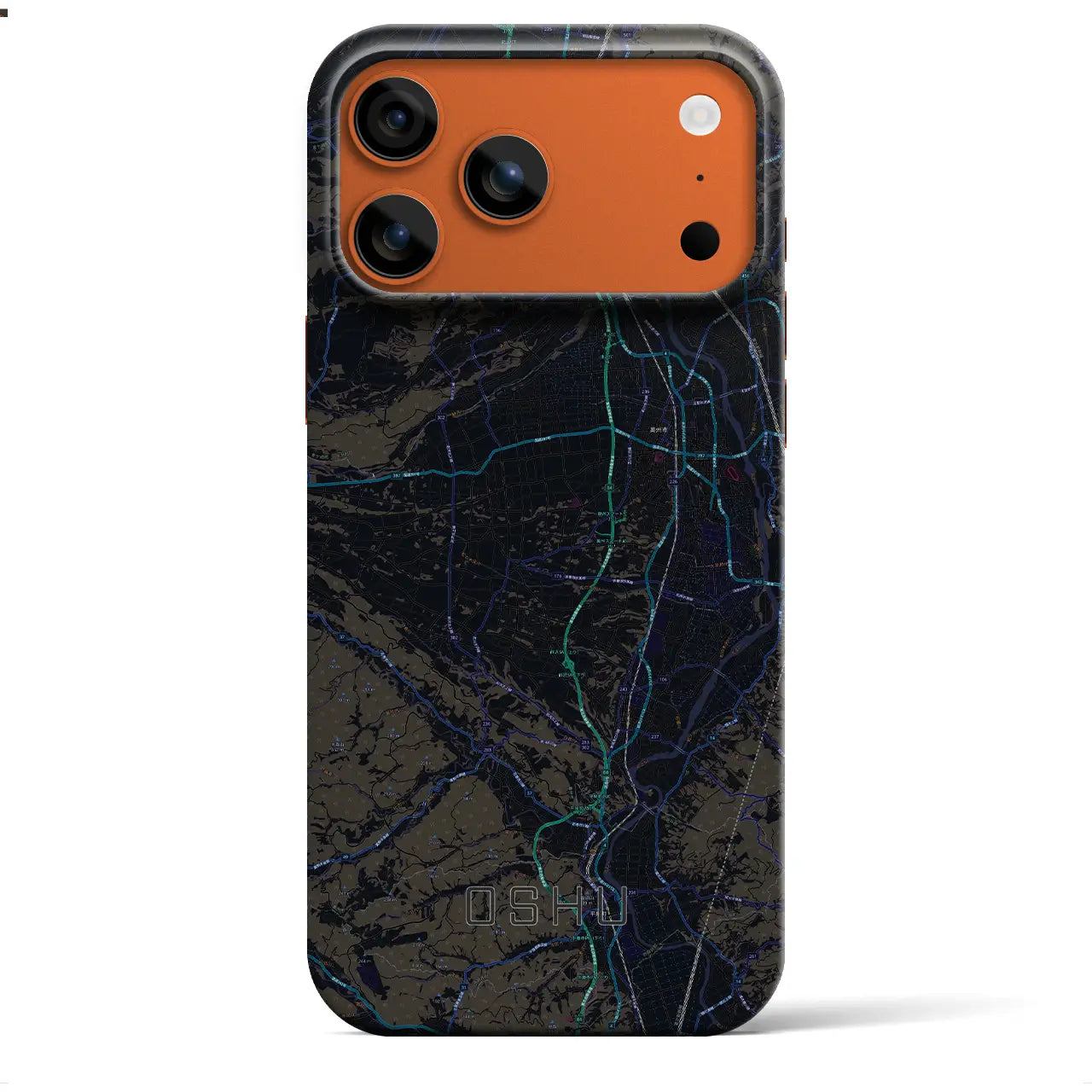 【奥州（岩手県）】地図柄iPhoneケース（バックカバータイプ）