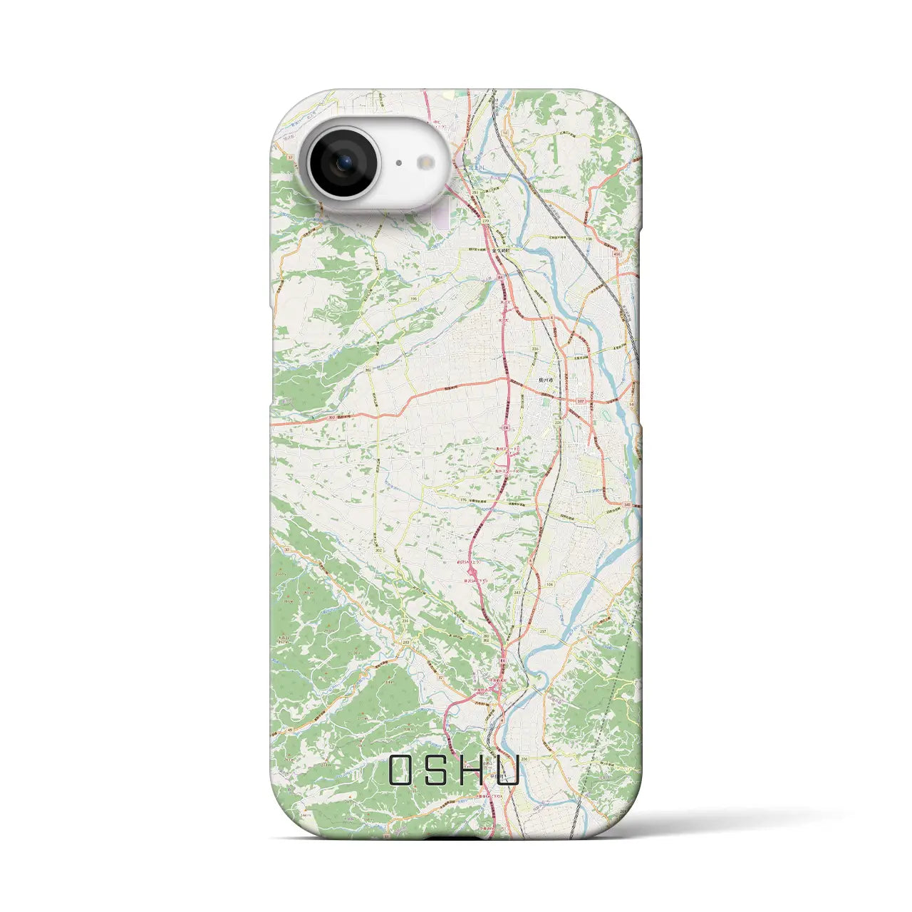 【奥州（岩手県）】地図柄iPhoneケース（バックカバータイプ）