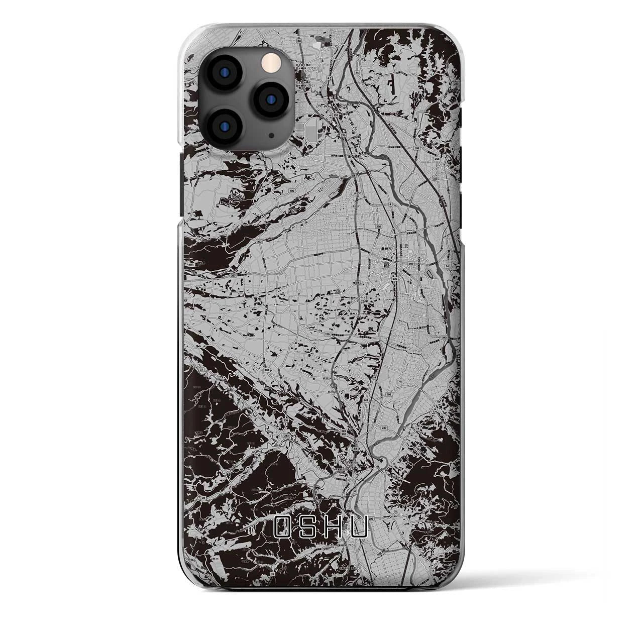 【奥州（岩手県）】地図柄iPhoneケース（クリアタイプ）