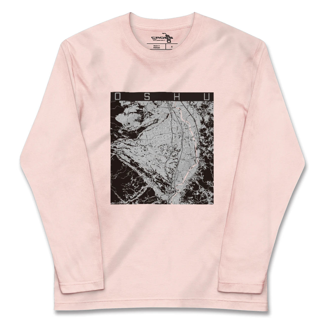 【奥州（岩手県）】地図柄ロングスリーブTシャツ