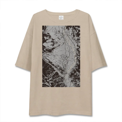【奥州（岩手県）】地図柄ビッグシルエットTシャツ