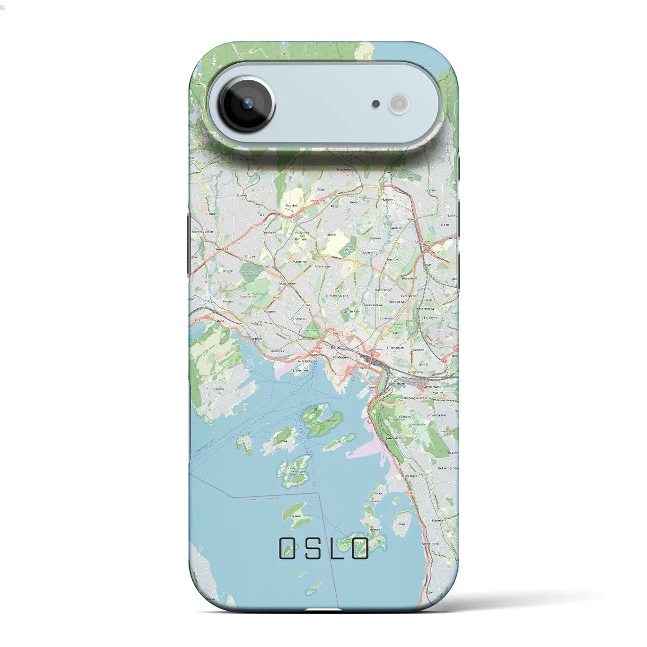 【オスロ（ノルウェー）】地図柄iPhoneケース（バックカバータイプ）