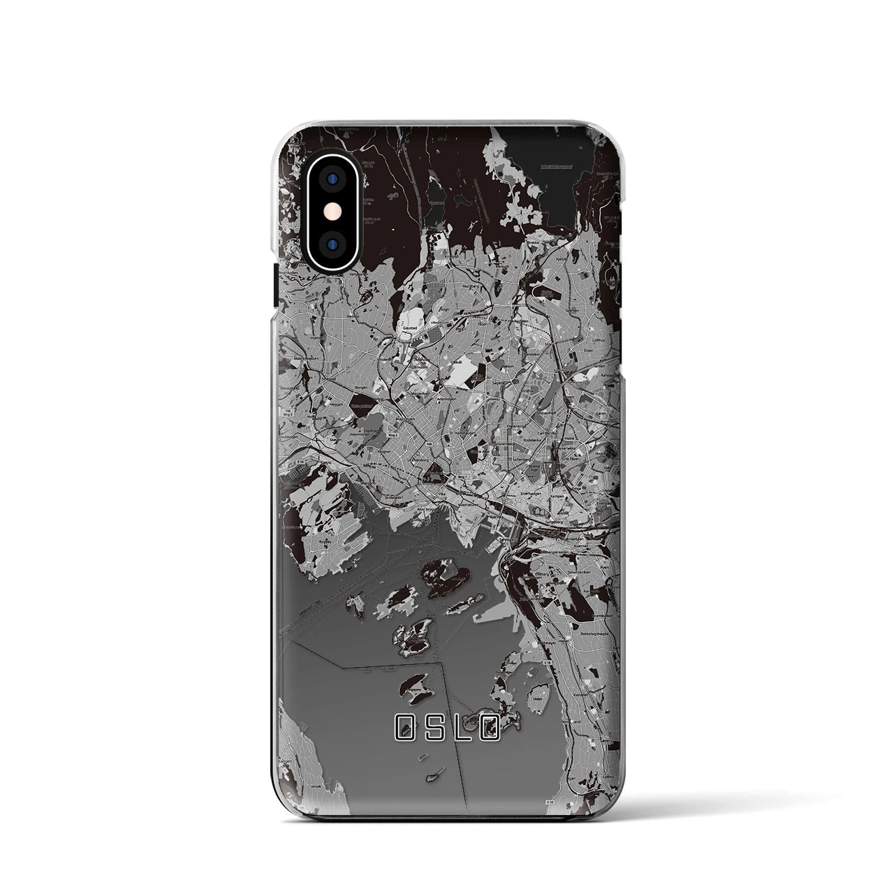 【オスロ（ノルウェー）】地図柄iPhoneケース（クリアタイプ）