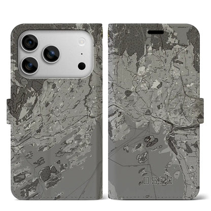 【オスロ（ノルウェー）】地図柄iPhoneケース（手帳タイプ）