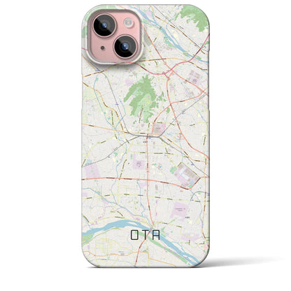 【太田（群馬県）】地図柄iPhoneケース（バックカバータイプ）