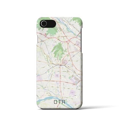 【太田（群馬県）】地図柄iPhoneケース（バックカバータイプ）