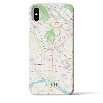 【太田（群馬県）】地図柄iPhoneケース（バックカバータイプ）