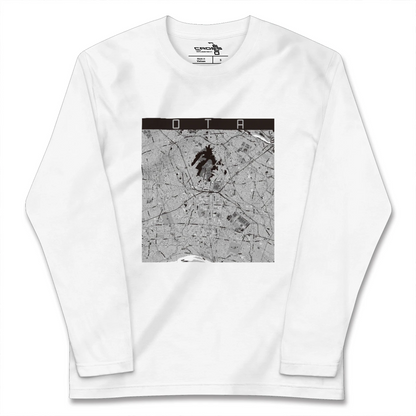 【太田（群馬県）】地図柄ロングスリーブTシャツ
