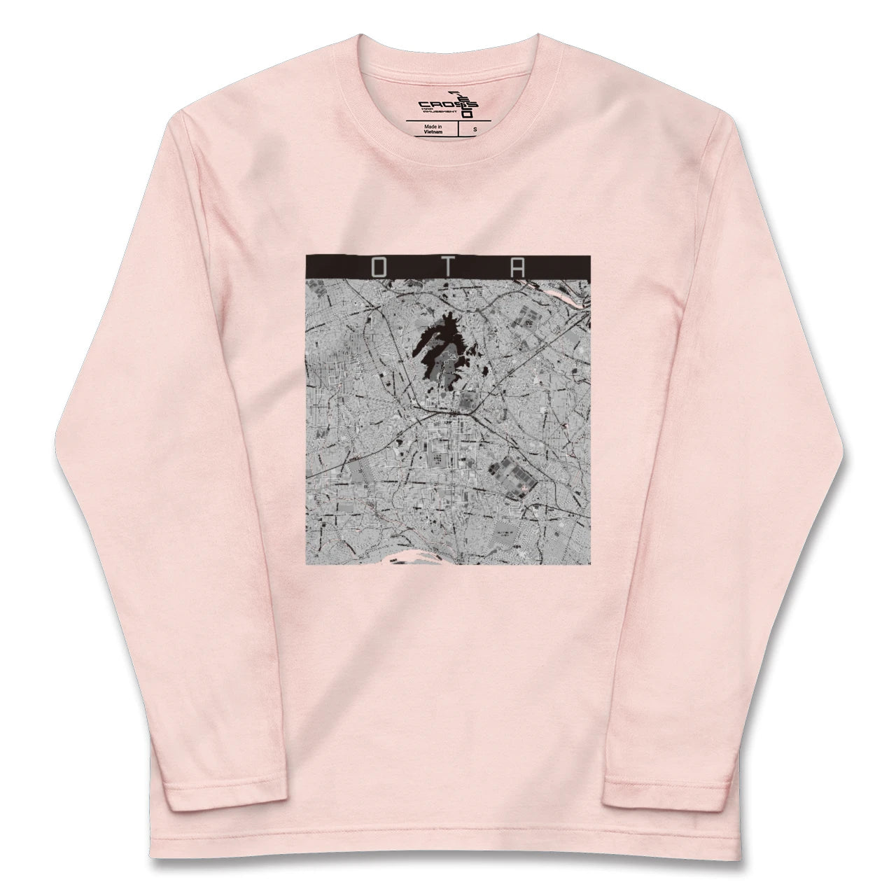 【太田（群馬県）】地図柄ロングスリーブTシャツ
