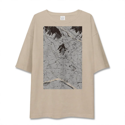 【太田（群馬県）】地図柄ビッグシルエットTシャツ