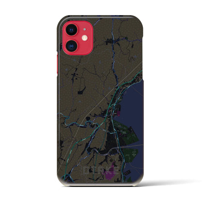 【大竹（広島県）】地図柄iPhoneケース（バックカバータイプ）