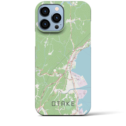 【大竹（広島県）】地図柄iPhoneケース（バックカバータイプ）