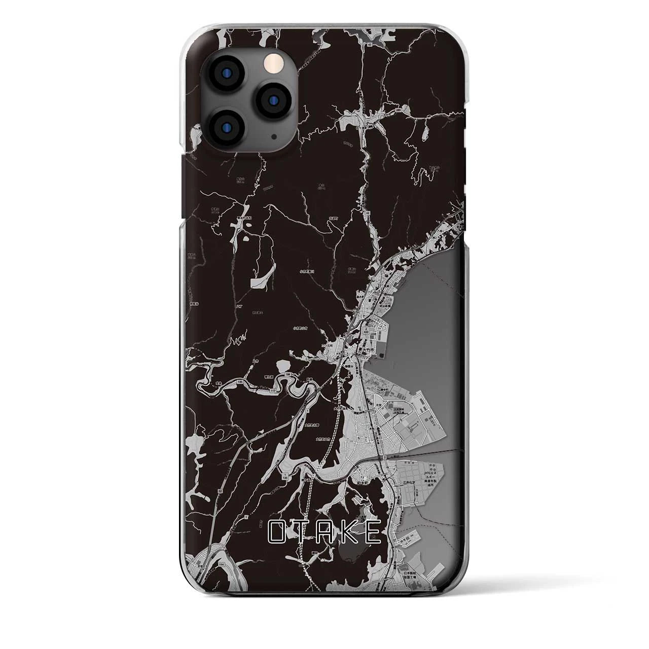 【大竹（広島県）】地図柄iPhoneケース（クリアタイプ）