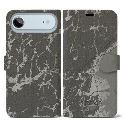 【大竹（広島県）】地図柄iPhoneケース（手帳タイプ）