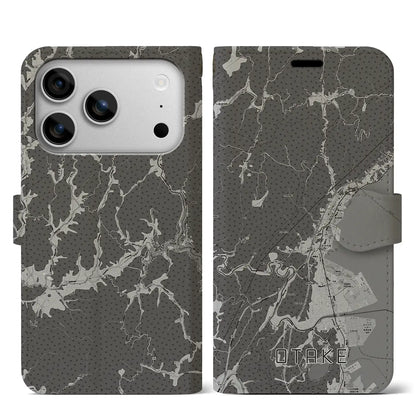 【大竹（広島県）】地図柄iPhoneケース（手帳タイプ）