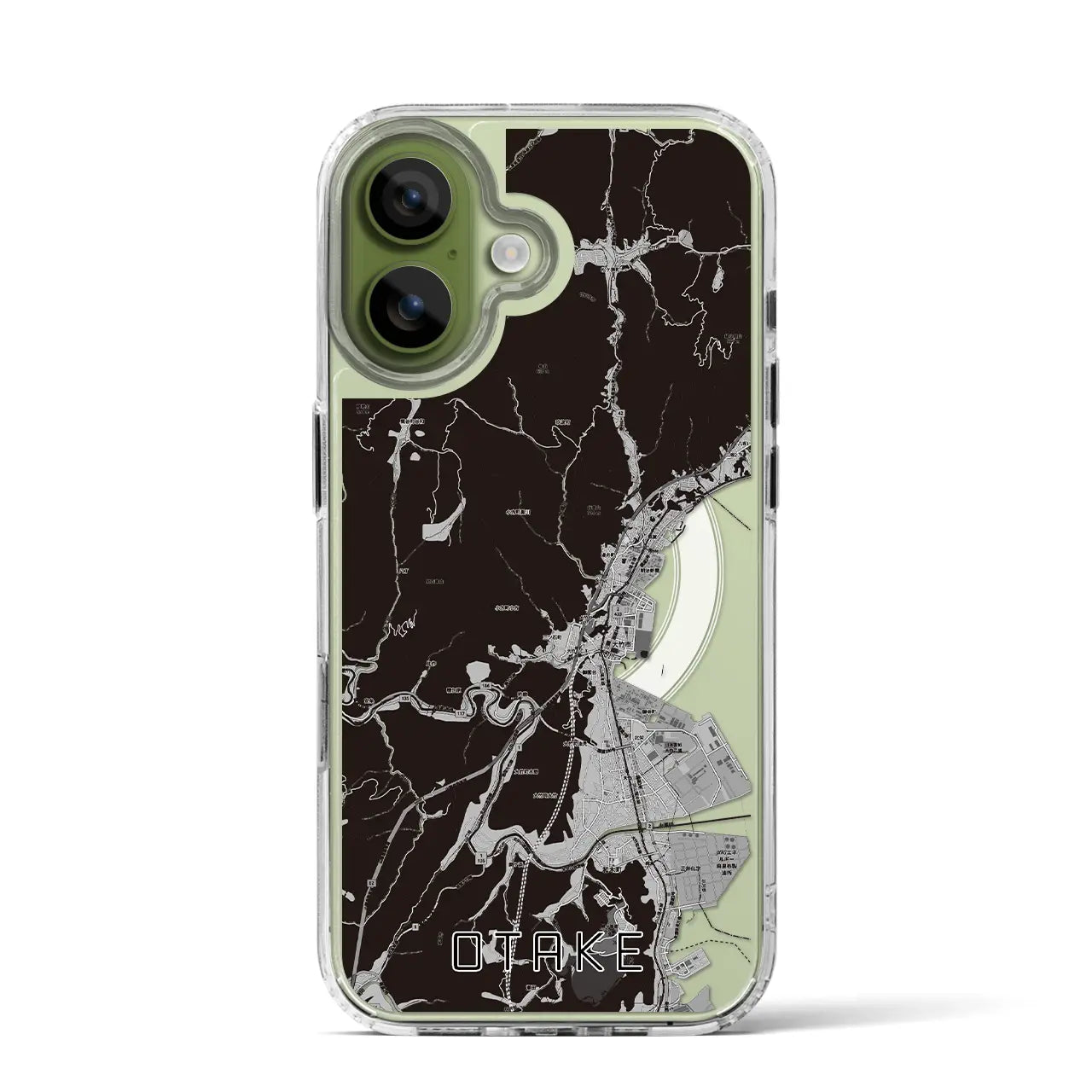 【大竹（広島県）】地図柄iPhoneケース（MagSafeタイプ）