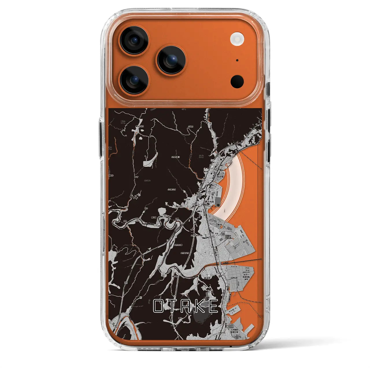 【大竹（広島県）】地図柄iPhoneケース（MagSafeタイプ）